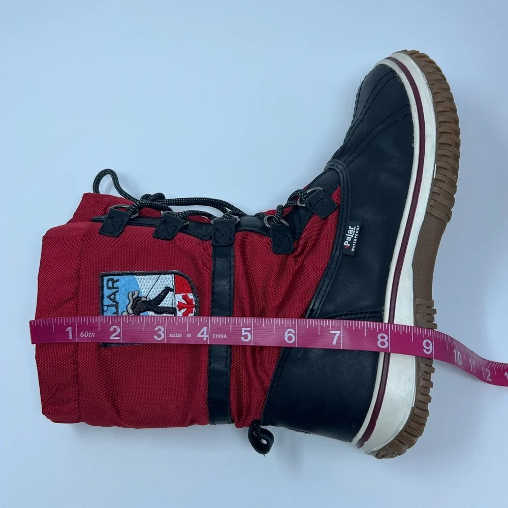 Pajar red and black snow boots